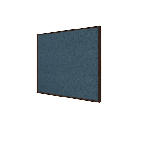 Ghent Bulletin Board, Fabric, 4 ft H x 5 ft W, Walnut Modern Frame, Black IMM45WNF91